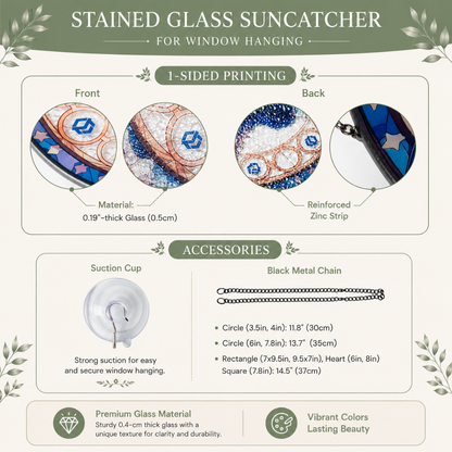 Stained Glass Suncatcher for Window Hanging